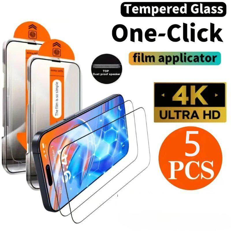 Realme Gt 6 - Realme GT Master 6、3、7T、6T、2、7、8 Pro、Neo 2、3、3Tに対応。5枚セット。埃が入らない、簡単に貼り付けられる、透明な強化ガラス製スクリーン保護フィルム。