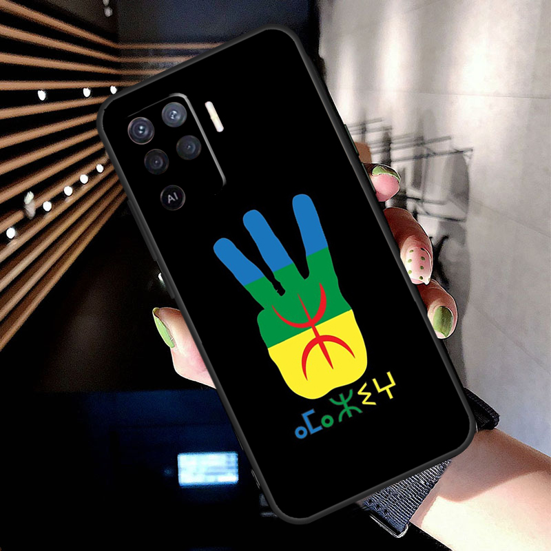 アマジグのシンボルが描かれたベルベルアカデミーのケース。対応 - Oppo A78 のレビューと価格